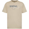 Signal t-paita logoprintti, hiekka - Moment.fi