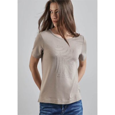 Street One t-paita printti, beige